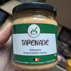 Pot de tapenade d’aubergine aux grillons de 190 g proposé par Worm Generation