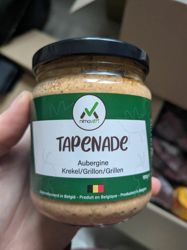 Pot de tapenade d’aubergine aux grillons de 190 g proposé par Worm Generation